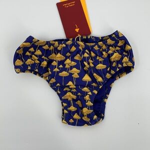 Agua Bendita Tropic of C Ella swim bottoms navy blue mushroom baby new 9-12M